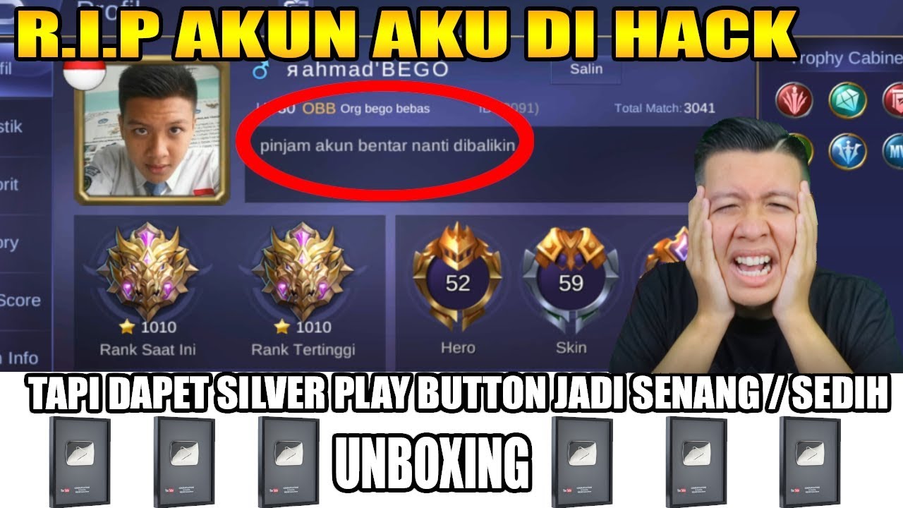 AKUN MYTHIC GLORY 1010 AKU DI HACK :( :(