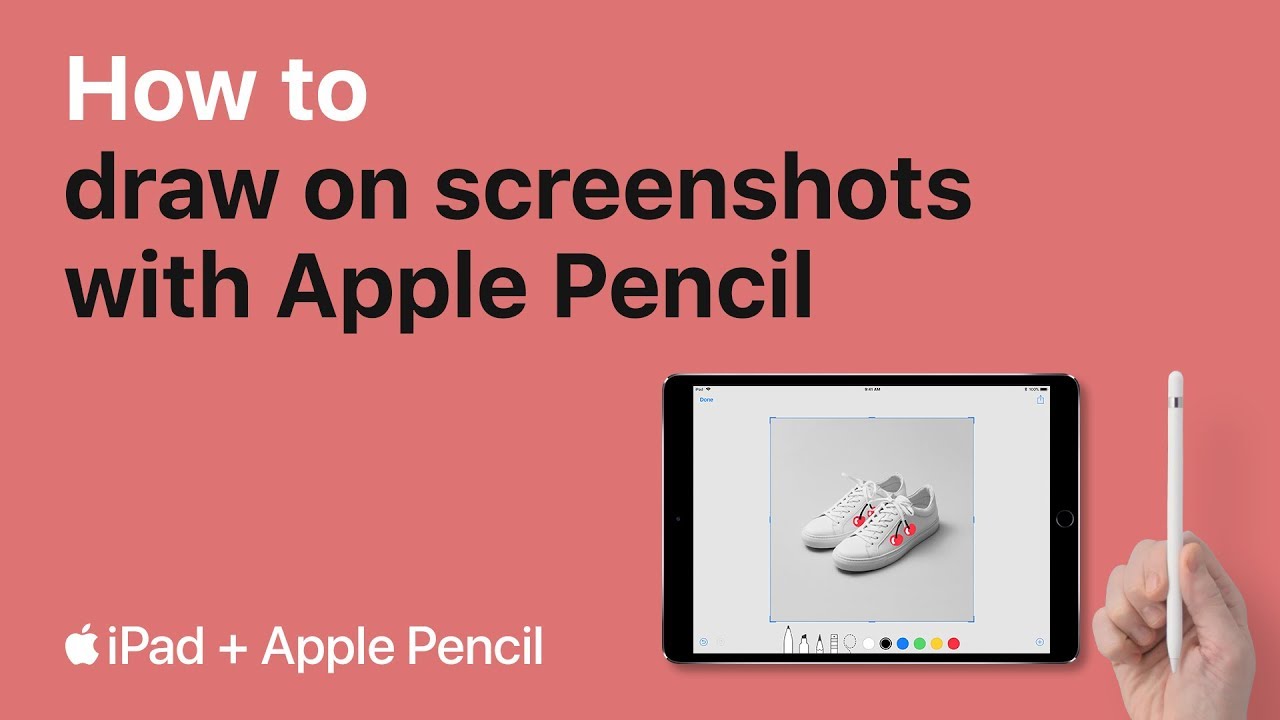 iPad and iPad Pro — How to draw on screenshots with Apple Pencil — Apple