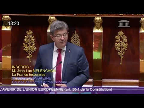 L'AVENIR سور DISCOURS DE L'EUROPE - Mélenchon