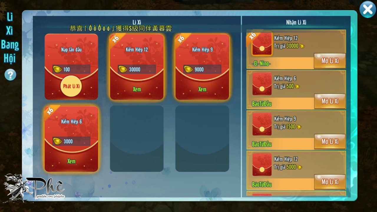 Võ lâm mobile lậu : Hack vàng k giới hạn + kh14 free