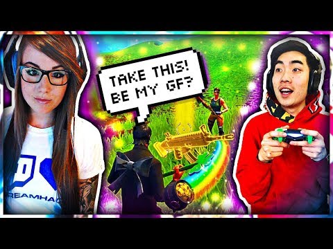 آشنا شدم من دوست دختر جدید در رویال Fortnite نبرد (داستان عاشقانه واقعی)