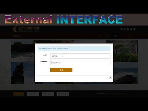 تبدیل داخلی به خارجی تاریخچه وب رابط ورود صفحه Mikrotik