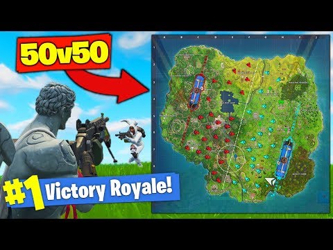 * جدید * 50 در مقابل حالت 50 در رویال Fortnite نبرد!