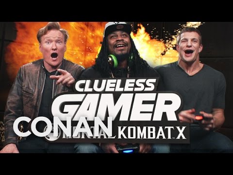 Marshawn لینچ و راب Gronkowski بازی مورتال کمبت X"با کونن اوبراین
