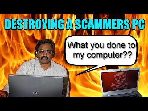 Scammers رایانه با ویروس