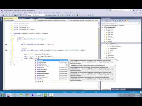 آموزش ساخت ربات تلگرام در Asp.net MVC