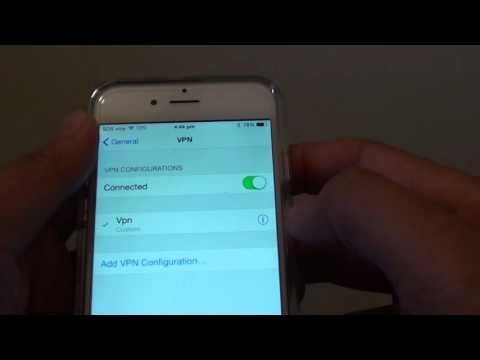 آی فون 6: چگونه به حذف قدیمی VPN اتصال