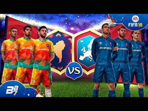 تیم اروپا مقابل تیم آمریکای جنوبی! | فیفا 18 جام جهانی آزمایش