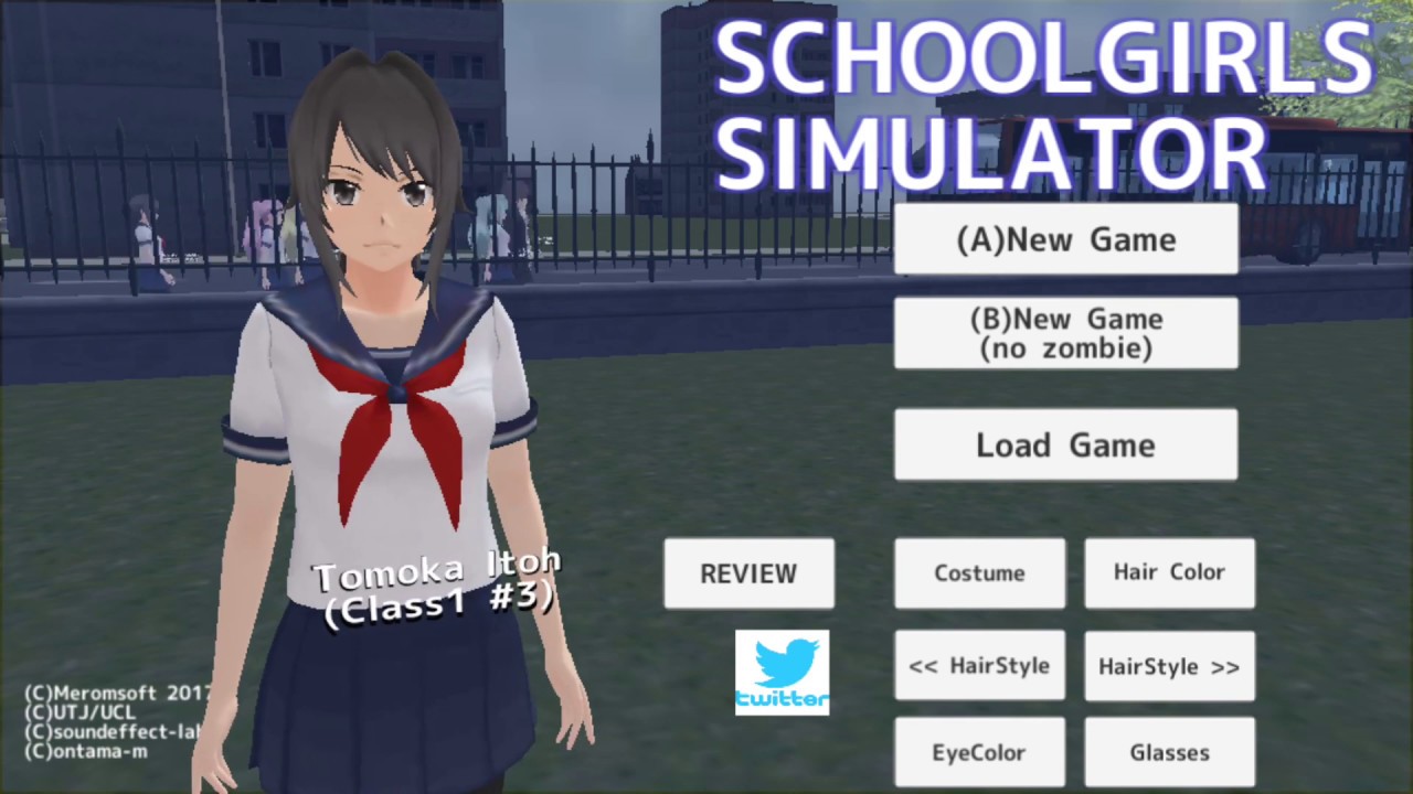 Playing SchoolGirls Simulator