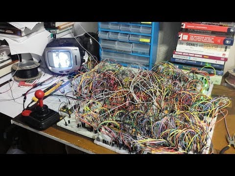 تکمیل Home-Built 8 بیتی CPU + کامپیوتر با گرافیک و صدا ساخته شده از ابتدا با استفاده از منطق 74HC