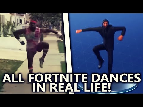 رقص FORTNITE همه در زندگی واقعی! (بهترین جفت، را ل) * 2018 نو * جشن