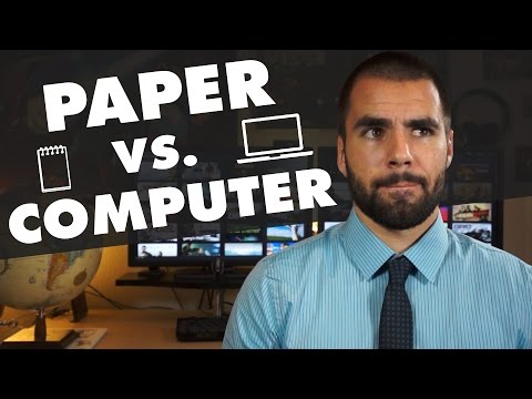شما باید را یادداشت ها بر روی کاغذ و یا بر روی کامپیوتر? -کالج گیک اطلاعات