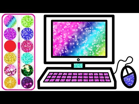 نقاشی و رنگ آمیزی با رنگ درخشنده | چگونه به قرعه کشی کامپیوتر برای کودکان و نوجوانان گام به گام کامپیوتر