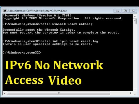چگونه به رفع IPv6 بدون شبکه دسترسی مشکل