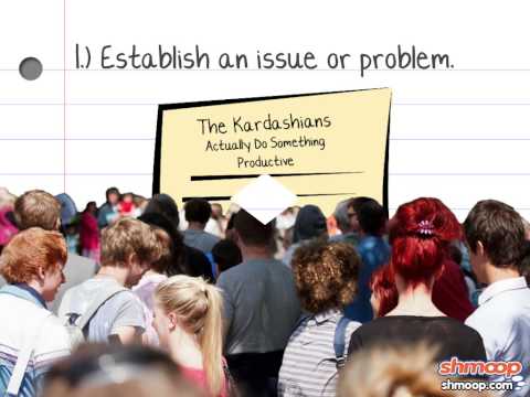 چگونه به نوشتن قاتل پایان نامه این بیانیه توسط Shmoop