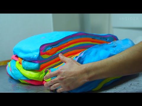 چگونه شیرینی رنگین کمان رنگین کمان شیرینی ساخته شده