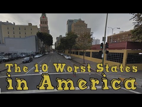 10 بدترین ایالت در امریکا