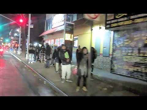 BROOKLYN NEW YORK STREETS AT NIGHT