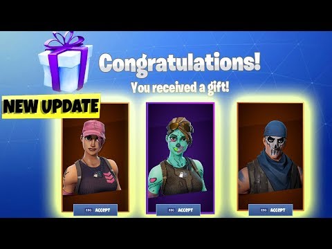 FORTNITE جدید به روز رسانی! -چگونه هدیه پوست در Fortnite