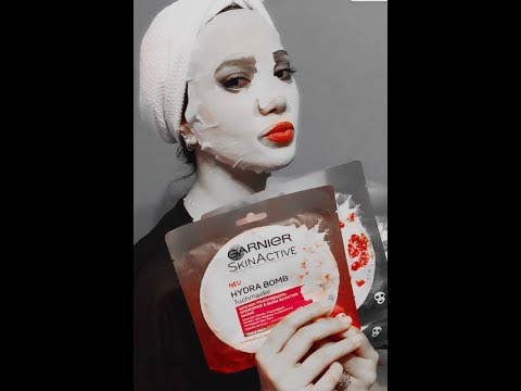 بمب آبرسان پوست صورت با یک ماسک فوری