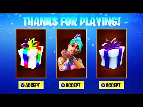 * جدید * FORTNITE GIFTING تولد پوست! (Fortnite سیستم & چالش های تولد Gifting)