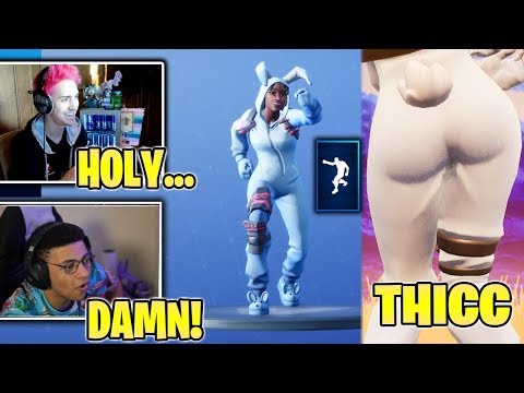 نینجا & اسطوره واکنش نشان می دهد به * جدید * THICC سیاه هیجان بخرج دادن/رقص! * نادر * (Fortnite نبرد رویال)