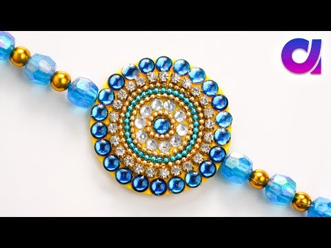 چگونه rakhi در خانه | raksha bandhan | rakhi نخ ابریشم | آموزش | Artkala