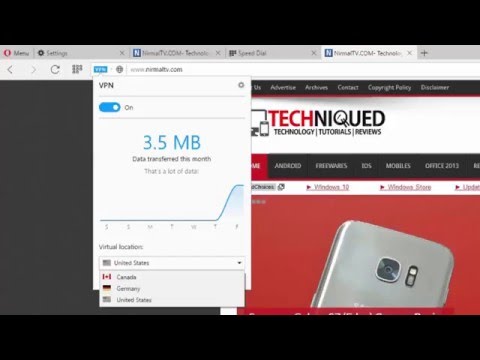 VPN رایگان و نامحدود در اپرا مرورگر--چگونه به فعال کردن آن