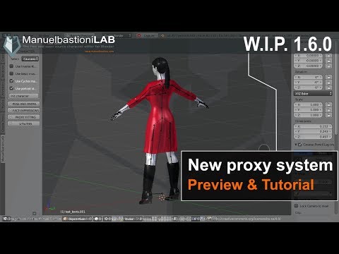W.I.P. ManuelbastioniLAB 1.6.0: سیستم پروکسی جدید منتظر آموزش پیش نمایش