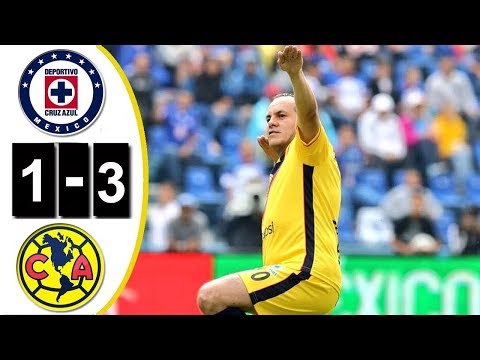 امریکا در مقابل 3 کروز Azul 1. تمام لس Goles. !! Azul دل Despedida!