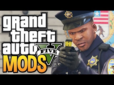 جی تی ای 5 - فرانکلین می پیوندد نیروی انتظامی - GTA 5 پلیس انجمن (جی تی ای 5 خنده دار لحظه های / مدها)
