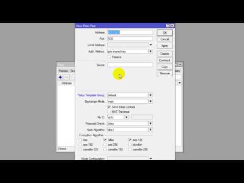 راه اندازی MikroTik به عنوان سرور L2TP VPN IPSec و AES تا رمزنگاری 256 bit