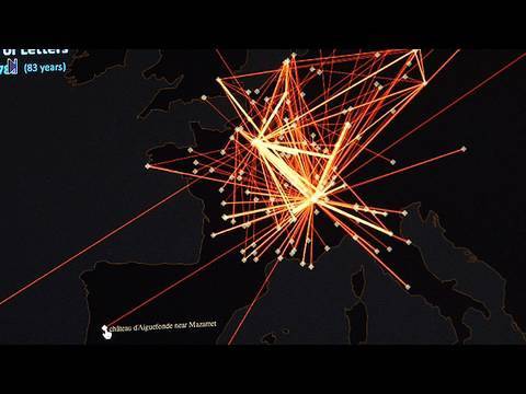 ردیابی قرن 18 "شبکه اجتماعی" از طریق نامه