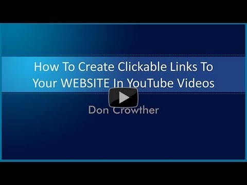 نحوه ایجاد Clickable لینک به وب سایت در YouTube