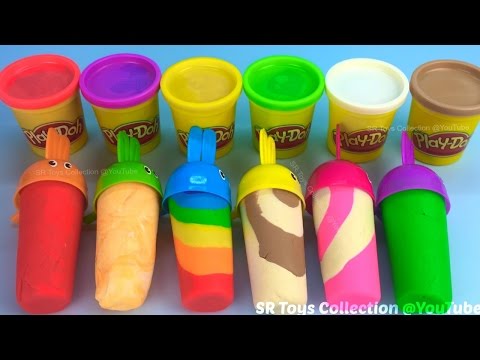 چگونه به بازی را Doh یخ کرم با قالب سرگرم کننده و خلاق برای کودکان و نوجوانان