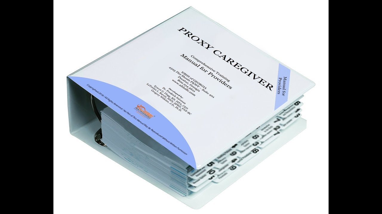 Georgia Proxy Training Manual for RN and Licensed Healthcare Professional | Any State